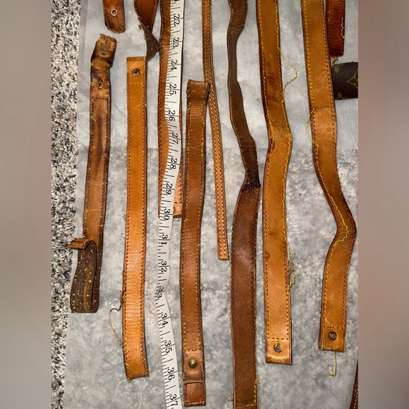 Louis Vuitton authentic Assorted Brown Leather Straps cut from bags sku-015 - Picture 10 of 14